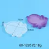 Molde de Resina DIY Série Animais Marinhos Molde de Silicone com Areia Movediça Pingente de Chaveiro Ornamento Molde de Estrela do Mar