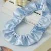 5.5cm Tela de Satén Plisado de Doble Capa Colorida Adorno de Encaje de Flor Trompeta para Textiles del Hogar, Decoración del Hogar, Juguetes, Ropa y Accesorios Decorativos