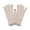 Luvas de Dedo Dividido Inverno Feminina Nova Quente Cor Sólida Fofa Ciclismo à Prova de Frio Toque de Lã Tela Sensível ao Toque Luvas Femininas Tricotadas