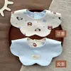 Clase a Toalla de Saliva para Bebé de Algodón Puro Impermeable de Doble Cara con Bolsillo para Saliva Babero para Recién Nacido Toalla de Saliva para Comer para Bebé Anti-Suciedad
