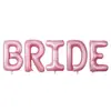 Propuesta Transfronteriza Oro Rosa Novia Globo de Papel de Aluminio Traje Decorativo de Boda Letra Globo Traje Venta al por Mayor