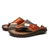 Sandalias y Chanclas Casuales Populares de Verano con Punta Abierta Estilo Europeo para Exportación Tallas Grandes Baotou Espiga Piel de Vaca de Primera Capa
