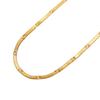 XL513 Estilo francés nicho metal cadena hueso de serpiente estrella lote de flores collar simple acero de titanio chapado en oro de 18K lujo ligero europeo y americano