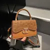 Bolso de Nicho Nuevo 2025 para Mujer, Moda Retro, Casual, Simple, Bolso de Hombro Cruzado, Bolso Cuadrado Pequeño de Alta Gama