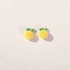 Dibujos animados coreanos felpa colorida fruta Durazno Piña pendientes hechos a mano diy pasador funda de teléfono material al por mayor