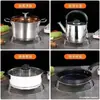 Estante para ollas de acero inoxidable Estante de almacenamiento para cocina doméstica Estante multifuncional Soporte grueso con aislamiento térmico Estante de almacenamiento anti-escaldaduras Estante para vaporera