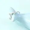 Anillos de Pareja para Mujer con Índice Recubierto de Diamantes con Diseño de Latido de Corazón ECG, Estilo Coreano y Japonés, Anillos Meñique Simples de Moda para Estudiantes, Modelo Nuevo
