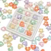 Cuentas de Acrílico Color Chapado AB Corazón de Melocotón Estrella de Cinco Puntas Cuentas Hechas a Mano DIY Collar Pulsera Accesorios para Ropa
