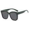 Novos Óculos de Sol Quadrados e Redondos da Moda para Homens e Mulheres, High-End, Anti-UV, Polarizados, Óculos de Sol de Grau