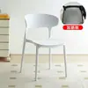 Silla de Ocio para el Hogar Silla de Plástico Engrosada Silla Moderna Simple Celebridad de Internet Silla con Respaldo para Restaurante Comercial Silla de Comedor Nórdica Apilable