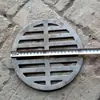 Placa de Cubierta para Sumidero de Piso Anti-Olor de Hierro Fundido Rejilla Redonda 87 Salida Lateral Rejilla de Embudo para Agua de Lluvia Malla de Filtro Cubierta de Acero Inoxidable