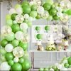 Centro comercial escolar cadena de globos de aniversario traje decoración de cumpleaños boda corona de globos pared de fondo arco cadena de globos