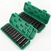 Juego de 10 piezas de funda pequeña para pistola de aire negra alargada, caja de plástico, cabeza de vaso neumático de acero al cromo vanadio engrosado, conector de interfaz rápida grande