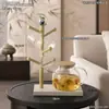 Suporte de Copo com Figuras dos Três Reinos Suporte de Copos em Formato de Árvore para Casa Sala de Estar Mesa de Jantar Café Chá Suporte de Copos Suspenso para Drenar