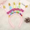 Lindo Diadema de Cumpleaños para Niños con Vela para Pastel Letras happybirthday Fiesta Foto Diadema Sombrero