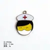 Nueva Serie Médica de Dibujos Animados Aleación Goteo de Aceite Doctor Enfermera Collar Pulsera Colgante Venta Directa de Fábrica Diseño Original