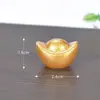 La Riqueza Está Rodando, Micro Paisaje DIY Año Nuevo Accesorios Dorados Lingote Árbol del Dinero Accesorios de Decoración Mini Adornos Pequeños