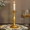 Ornamento de Suporte de Vela de Ferro Forjado Vintage, Suporte de Vela Romântico Francês para Velas de Aniversário Adereço de Decoração, Base de Suporte de Vela para Ambiente