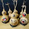 Adornos de pirograbado de calabaza natural extra grandes, medianos y pequeños, Wenwu, Dios de la Riqueza, Guan Gong, Guanyin, artesanías para el hogar y la oficina.