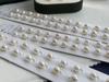 Pinzas para Orejas Sin Perforación para Mujer, Perla de Agua Dulce Natural Indoloras, Plata de Ley S925, Pinzas para Cartílago de la Oreja, Perfectamente Redondas, Brillo Fuerte, 6-7 mm