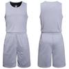 Uniforme de baloncesto deportivo de doble cara de una sola capa, traje deportivo estampado, uniforme de competición para estudiantes, uniforme de equipo de entrenamiento para niños, uniforme de baloncesto de doble cara