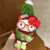 Hellokitty Árbol de Navidad Lazo Hecho a Mano Crochet de Lana Llavero Terminado Navidad Colgante Creativo para Bolsa
