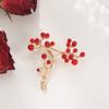 Nuevo festivo rojo nupcial aleación rama coral accesorios accesorios boda broche de perlas ropa en stock fabricante
