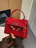 Bolsa Kelly de Mão para Mulheres, Bolsa Quadrada Pequena Simples Nova Moda 2026, Bolsa Transversal Versátil, Bolsa de Ombro Novo Estilo