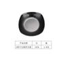 Plato de vajilla de melamina tipo porcelana A5, plato creativo de plástico negro de estilo japonés, plato para olla caliente, plato para barbacoa, plato esmerilado