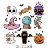Adesivos de Transferência de Calor de Morcego de Halloween Atacado Transfronteiriço Padrões de Impressão de Roupas DIY Laváveis Logotipo de Estampagem a Quente Etiquetas Quentes