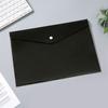 A4 A5 transparente snap file bag estudante cor pasta pp plástico office storage bag pode imprimir logotipo