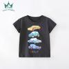 Novo verão europeu e americano meninos T-shirt pescoço redondo algodão cartoon estampado pescoço redondo camisa infantil manga curta uma geração de cabelo