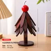 Esterilla Aislante del Calor, Esterilla Antiescaldado en Forma de Árbol, Esterilla Aislante del Calor para Mesa de Comedor, Esterilla de Madera de Bambú de Gama Alta para Platos y Tazones de Cena, Decoración de Esterilla de Madera de Bambú Resistente a Altas Temperaturas
