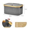 Cesta de Ropa Sucia Catiónica 300D Tela Plegable Cesta de Ropa Sucia Cesta de Lavandería Baño Dormitorio Cesta de Almacenamiento Cesta de Almacenamiento