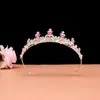 Internet vermelho preto coroa retrô estilo madrinha novo feminino 18º aniversário cerimônia de adulto coroa de strass adereços para fotos