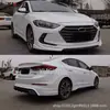 Adecuado para Hyundai 16-18 Hyundai Elantra Kit de Carrocería Pequeño Modificación Nuevo Elantra Splitter Frontal Faldones Laterales Lip Trasero