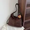 Bolso de Hombro Casual de Gran Capacidad Estilo Retro 2026 Nueva Textura Moda para Viajes Cotidianos Bolso Tote Color Sólido Casual para Mujeres
