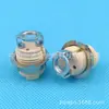 Portalámparas G9 de diente completo con anillo exterior metálico con soporte Portalámparas cerámico especial para lámparas halógenas LED Portalámparas de prueba de envejecimiento G9