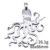 Pingente Grande de Polvo de Prata Antiga Acessórios de Liga de Zinco Mais Vendidos 88x86mm Peso Unitário Aproximadamente 26,1g