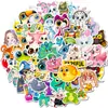 50 Piezas de Lindas Pegatinas de Animales de Dibujos Animados con Ojos Grandes, Lindas Pegatinas de Avatar, Pegatinas de Recompensa para Niños de Dibujos Animados, Pegatinas de Papelería