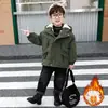 Chaqueta Gruesa de Algodón Cool de Trabajo para Niños Niños 2026 Nueva Parka con Forro de Felpa Otoño Invierno Abrigo de Algodón Elegante