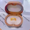Estilo Tienda de Oro Arena Dorada Anillo de Flor Antigua Diseño de Nicho Anillo Lujo Ligero Moda Abierto Versátil Joyería