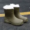 Botas de Chuva Chelsea Curtas de Moda Transfronteiriças Botas de Chuva Versáteis para Mulheres Botas Martin Botas de Água Antiderrapantes Botas de Chuva Galochas para Adultos