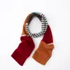 Estilo Coreano Cor Contrastante Feminino Outono e Inverno Novo Estilo Clareador 100% Caxemira Pura Quente Tricô Mais Fácil de Combinar Lenço
