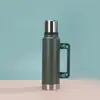 Taza Térmica Plegable de Acero Inoxidable de Doble Capa para Exteriores, Gran Capacidad, Aislamiento Térmico para Exteriores, Botella de Agua Deportiva Botella de Agua