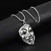 Collar de Acero de Titanio Estilo Ins Europeo y Americano para Hombre Personalizado Hip Hop Moderno hiphop Retro Cadena Larga de Lana Colgante de Aleación