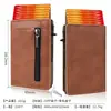Portatarjetas de identificación con ranuras múltiples, billetera anti-desmagnetización, tarjetero magnético para hombre, portatarjetas de identificación de gran capacidad, personalización en pequeños lotes
