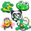 Pruebas de Muestras de Productos Populares Transfronterizos para Niños: Juguete Giratorio de Cocodrilo Lindo, Letrero de Plástico, Sello de Goma, Molinillo de Viento Giratorio para Manualidades