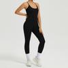 Roupas de Yoga Peça Única Europeias e Americanas para Mulheres, Roupas Fitness Peça Única, Calças Esportivas de Pilates Yoga, Macacões