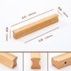 Manija de Armario de Madera Maciza en Forma de T, Manija de Cajón y Gabinete de Madera, Manija de Puerta de Gabinete Infantil, Manija de Gabinete de Madera, Estilo Minimalista Japonés